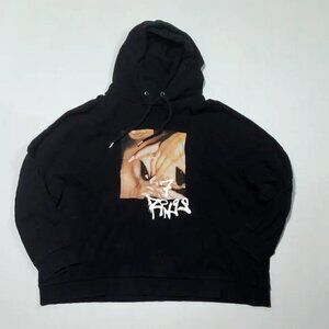 Ariana Grande 7 Rings H&M Oversized Hoodie (Black)